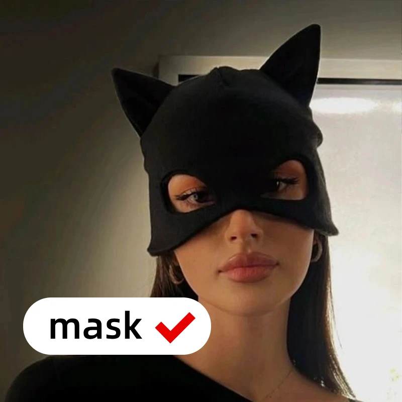 Dark Style Funny Face Mask Cold Proof Warm Head Cover Outdoor Cycling Cover Breathable Refreshing Head Cover Funny Ski Mask