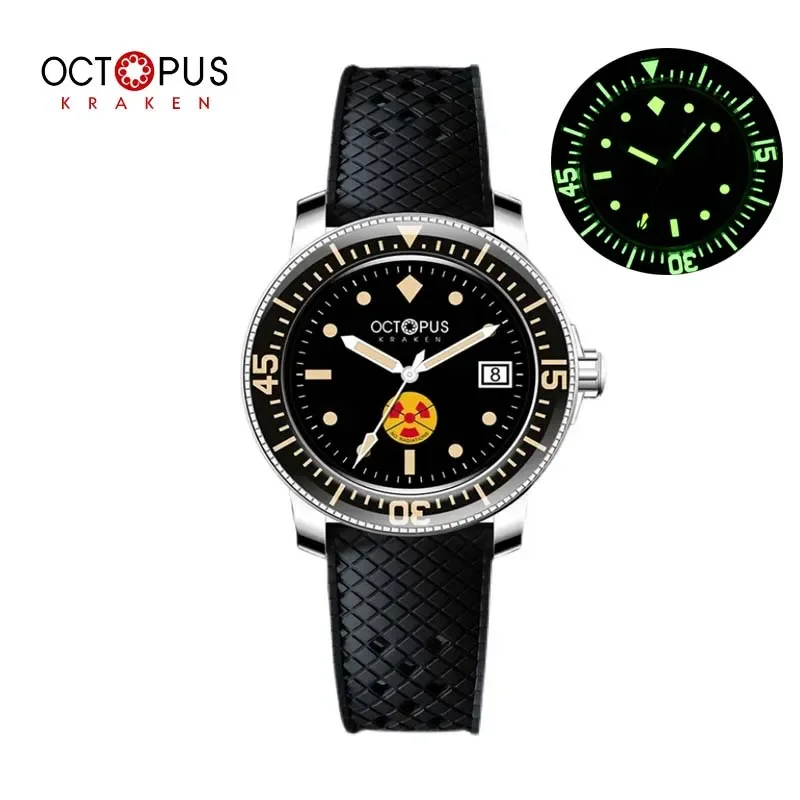 Octopus Kraken 40mm SW200/PT500 Automaitic Movement Watches for Men Sapphire Crystal Super Luminous 300M Waterproof Diving Watch