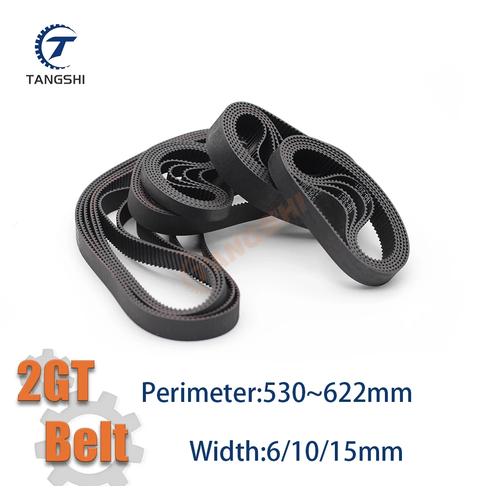 

2GT 2MGT Closed Loop Timing Synchronous Belt Length530 540 550 554 556 558 562 570 578 586 600 604~622mm GT2 Belt Width6/10/15mm