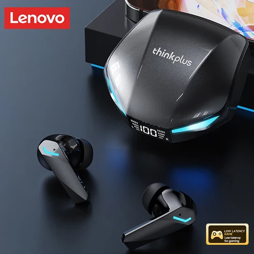 Lenovo-auriculares XT53 Bluetooth V5.4 originales con pantalla LED para videojuegos, resistentes al agua, antisudor, inalámbricos mejorados