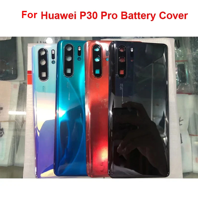 For Huawei P30 Pro Back Battery Glass Cover Rear Housing Door Case For Huawei P30 Pro Battery Cover With Camera Lens