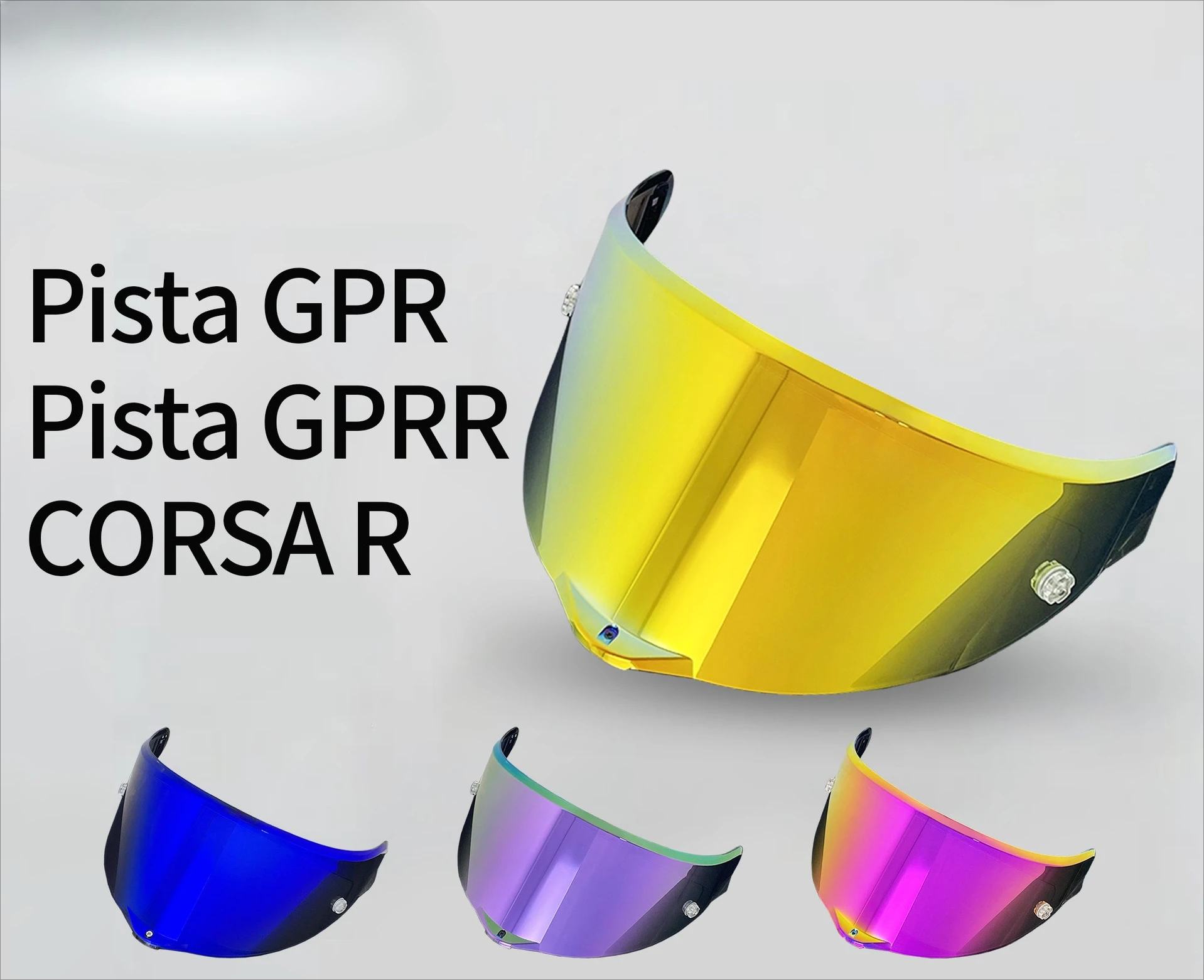 

For Agv Helmet Lens Adapts To PISTA GPRS, PISTA GPRR, CORSA R High Definition Electroplating Windproof and Dustproof