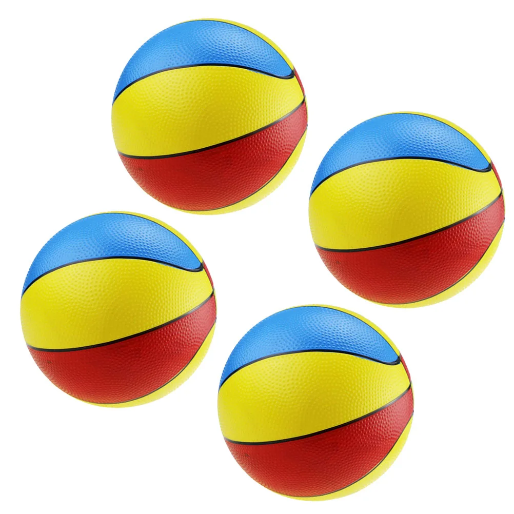4pcs 8.5 인치 작은 풍선 공 해변 장난감 어린이 3 색 PVC 농구 장난감 실내 야외 놀이