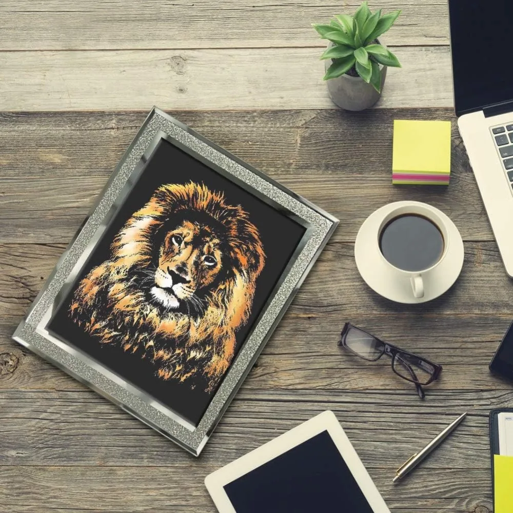 Arte de arranhões e esboços para crianças e adultos, placa de arranhões de cena noturna de arco-íris (A4), arte e artesanato