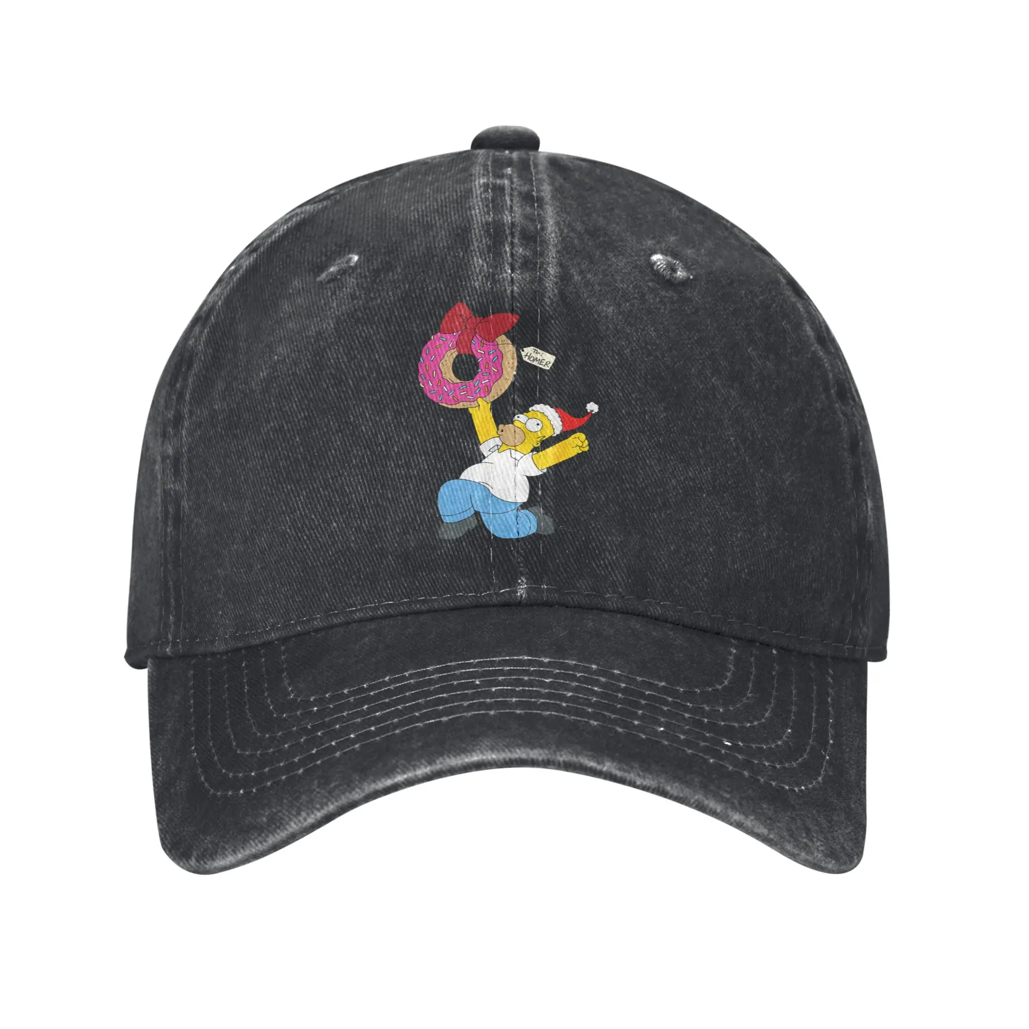 The Simpsons Holiday Homer Simpson Donut Christmas Sun Baseball Cap  Hip Hop Hats Summer Tennis Skate Hot Sale Baseball Caps