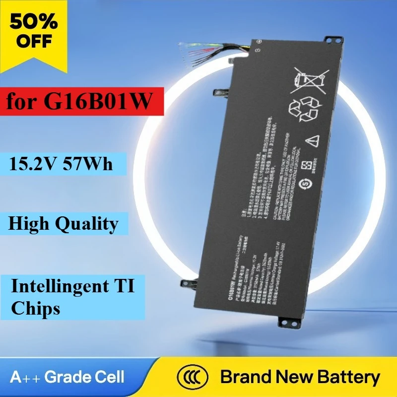 

New 15.2V 3750mAh G16B01W Laptop Battery For Xiaomi Redmi G Gaming 16 Series 4ICP4/63/92 X​MG2003-AB X​MG2003-AL RMG2104-AJ
