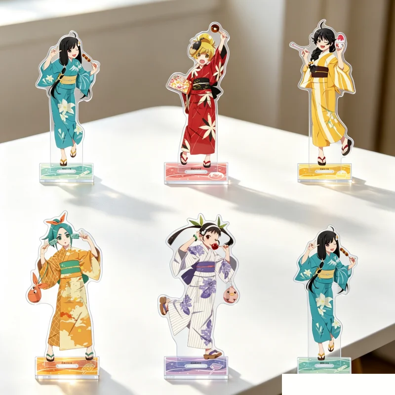 Monogatari0Series015cm0Sengoku0Nadeko0Hachikuji0Mayoi0Senjougahara0Hitagi0Acrylic0Stand0Figure0Keychains0Desktop0Ornament