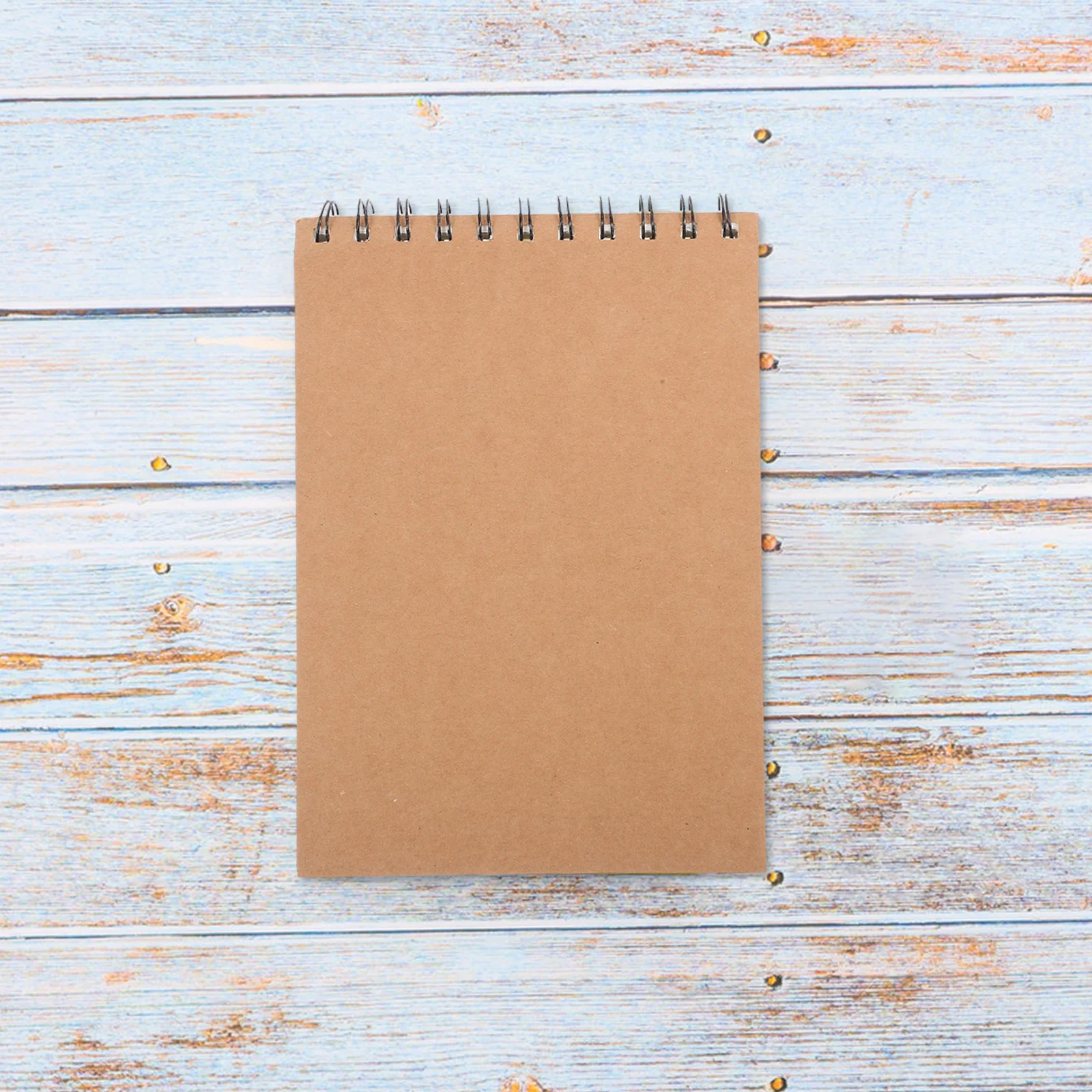 A5 Portable Spiral Sketchbook Kraft Paper Drawing Pad For Students Unlined Journal Notepad Blank Art Notebook