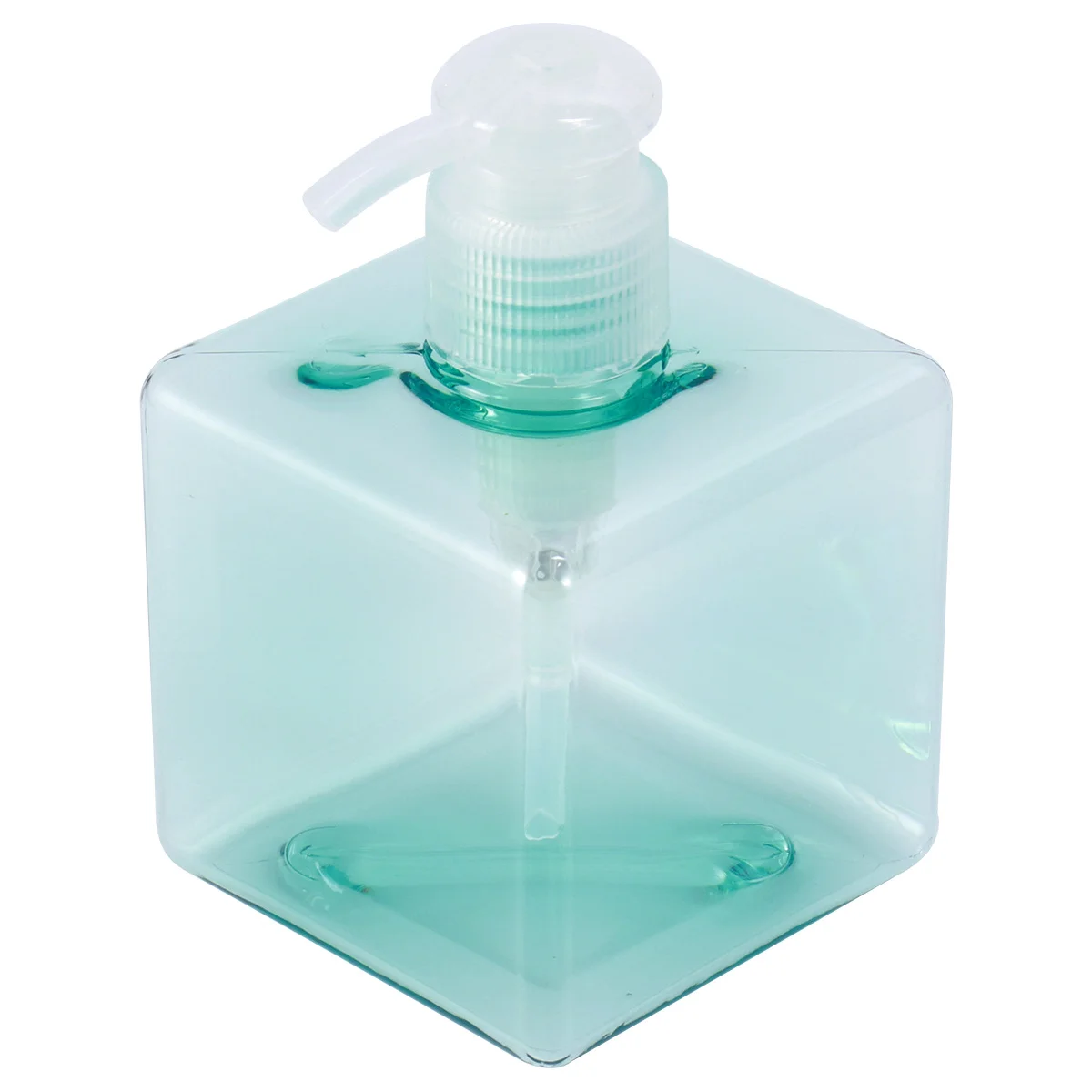 250 مللي 8.4 أوقية زجاجة مضخة مربعة فارغة قابلة لإعادة الملء للصابون السائل غسول موزع شامبو مضخة زجاجة عبوة زرقاء شفافة
