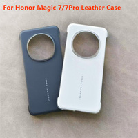 Original For Honor Magic 7/7Pro Leather Protective Shockproof Case Honor Magic7 Magic 7 pro Luxury Business Back Cover With Box