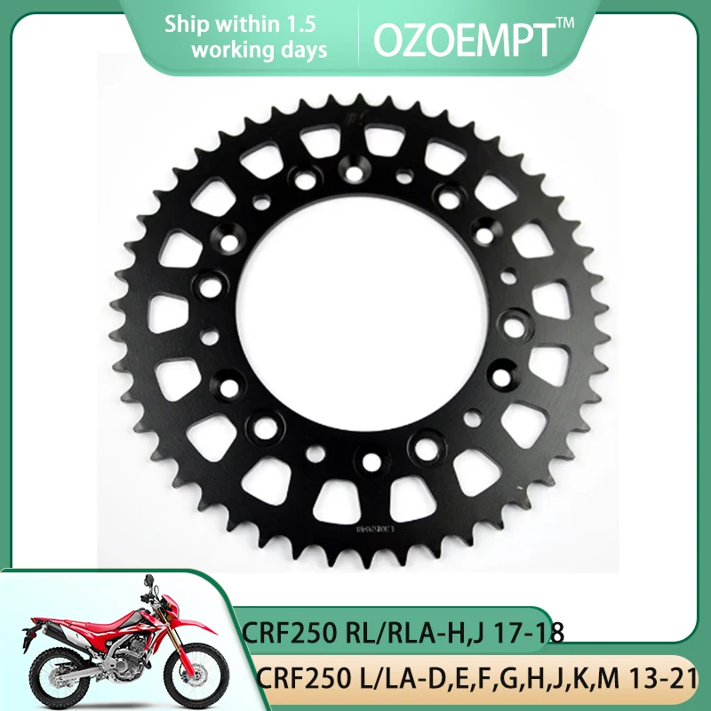 

OZOEMPT 520-40T Motorcycle Rear Sprocket Apply to CRF250 L/LA-D,E,F,G,H,J,K,M CRF250 RL/RLA-H,J XR250 RL,RM,RN,RP,RR,RS