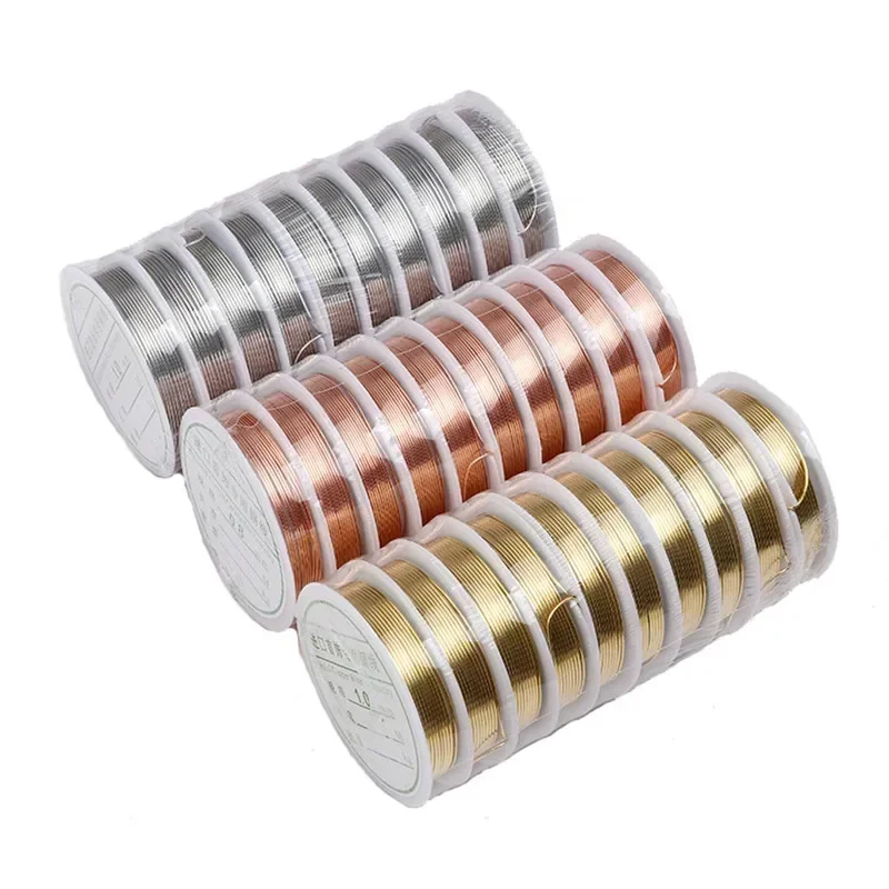 

1 Roll Metal Copper Wire Used for DIY Handicraft Jewelry Bead Rope Processing