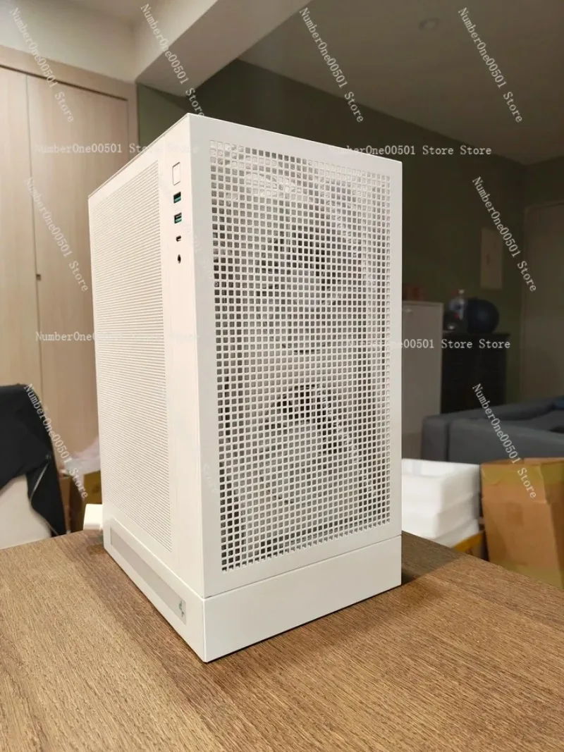 CH160 Portable ITX Computer Case Mesh Front Panel Type-C Port Support ATX Power Supply Long Graphics Card