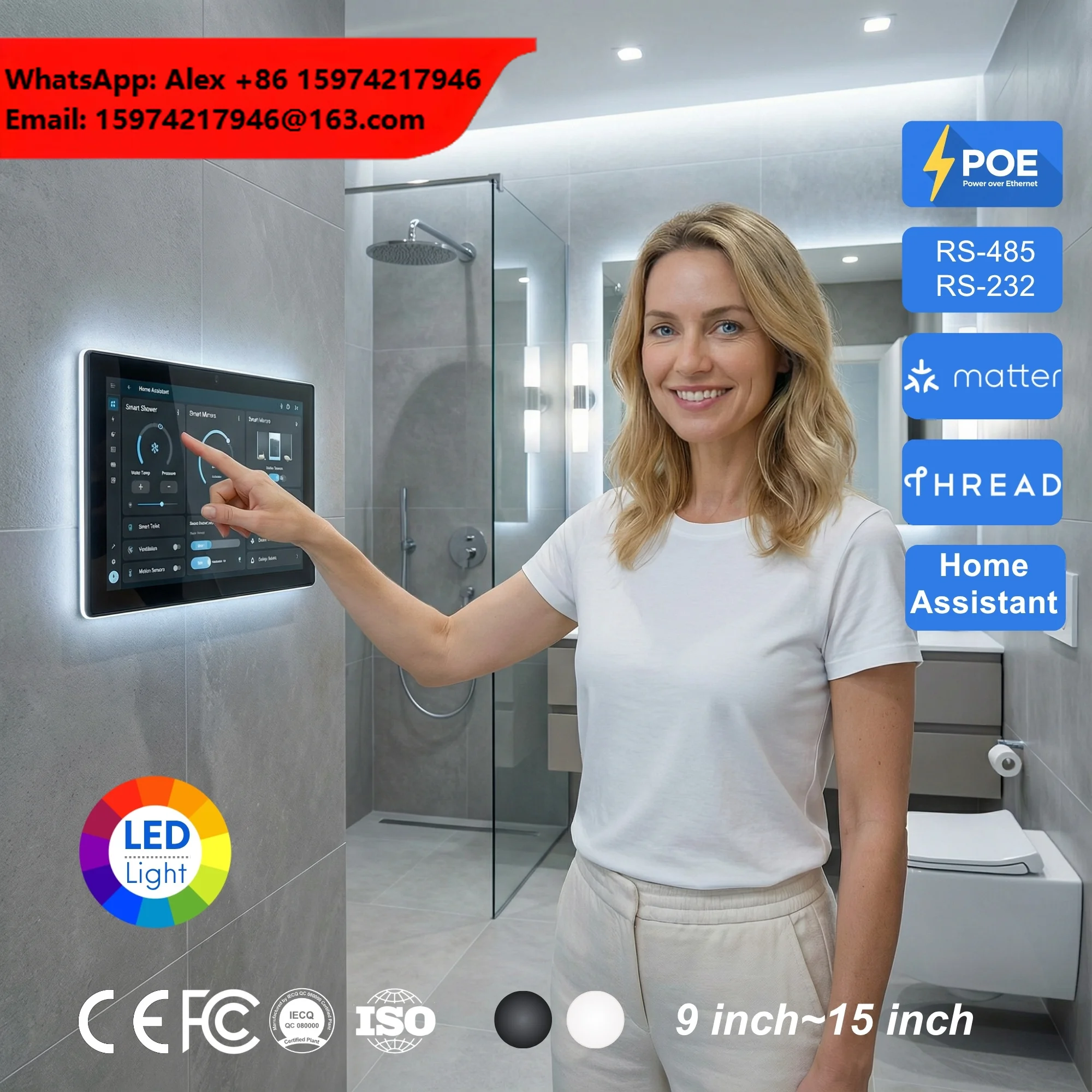 Smart Home Hub Matter - 15.6 Inch Android 14 RK3576S Smart