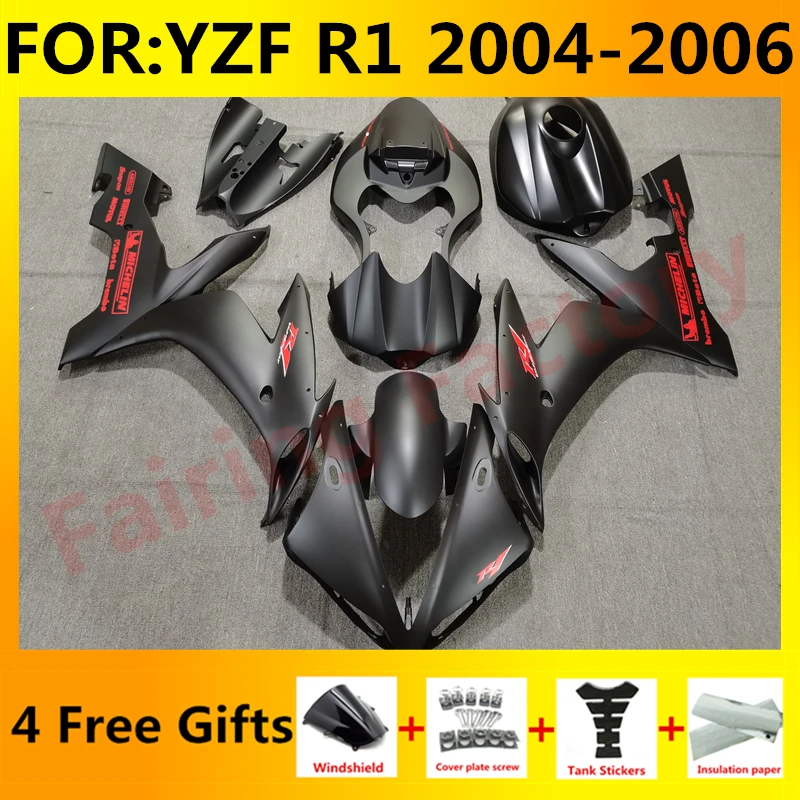 

NEW ABS Motorcycle Injection full Fairing Kit fit For YZF R1 2004 2005 2006 YFZ-R1 04 05 06 Bodywork Fairings kit set black