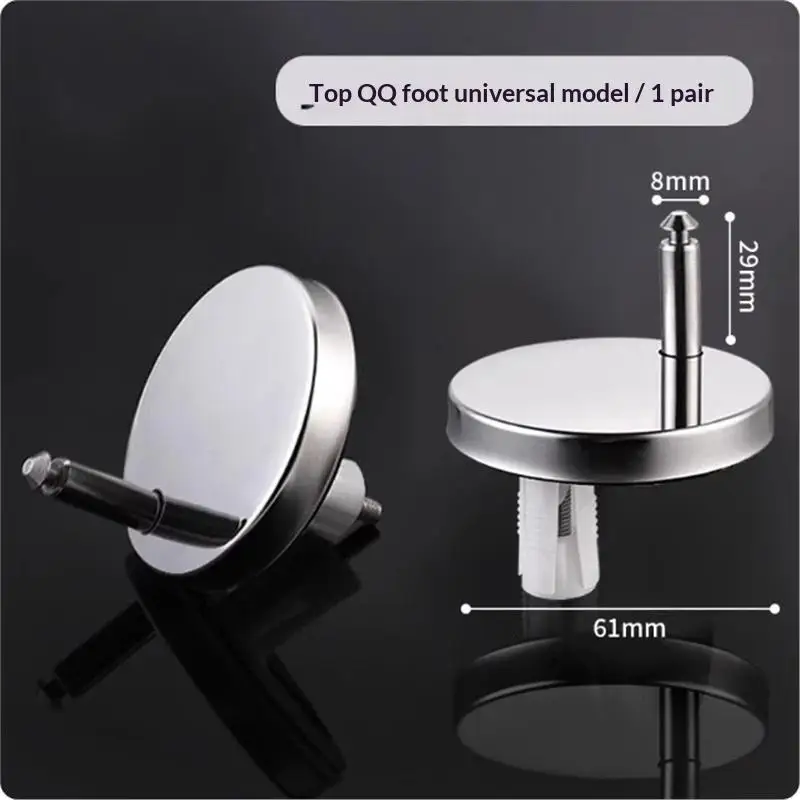 Toilet Seat Hinge Fixing Bolts Heavy Duty Universal Fit 1 Pair Rust Resistant Bathroom Plumbing Replacement Accessories