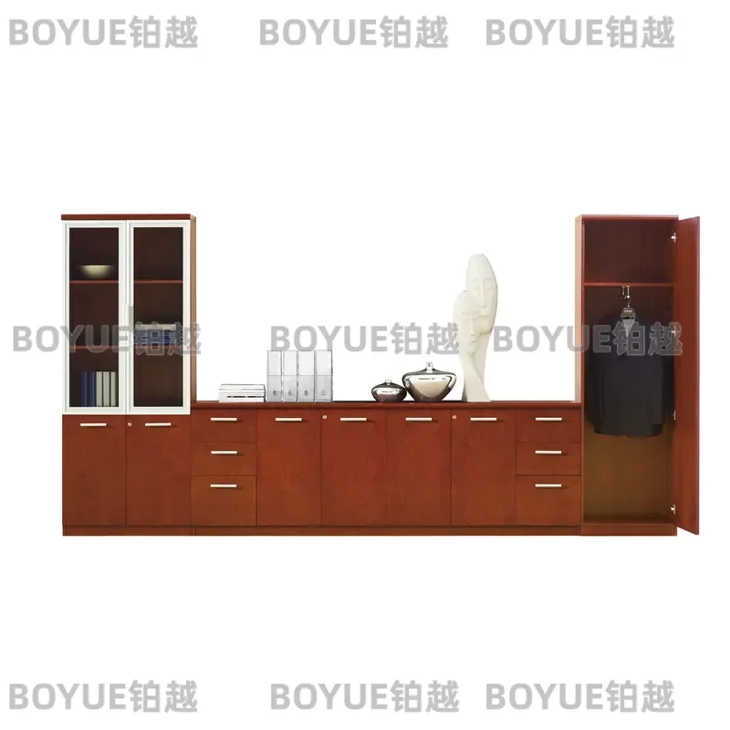 Solid Wood Filing Cabinet Office Bookcase Storage Shelf Wooden Document Organizer Home Study Furniture Modern Desk Drawer