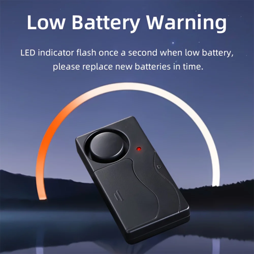 YNF 110dB Vibrations-Diebstahlalarm, 10 Empfindlichkeitsstufen, Drahtloser Fernalarm für Motorrad, Auto, E-Bike – Detail 8