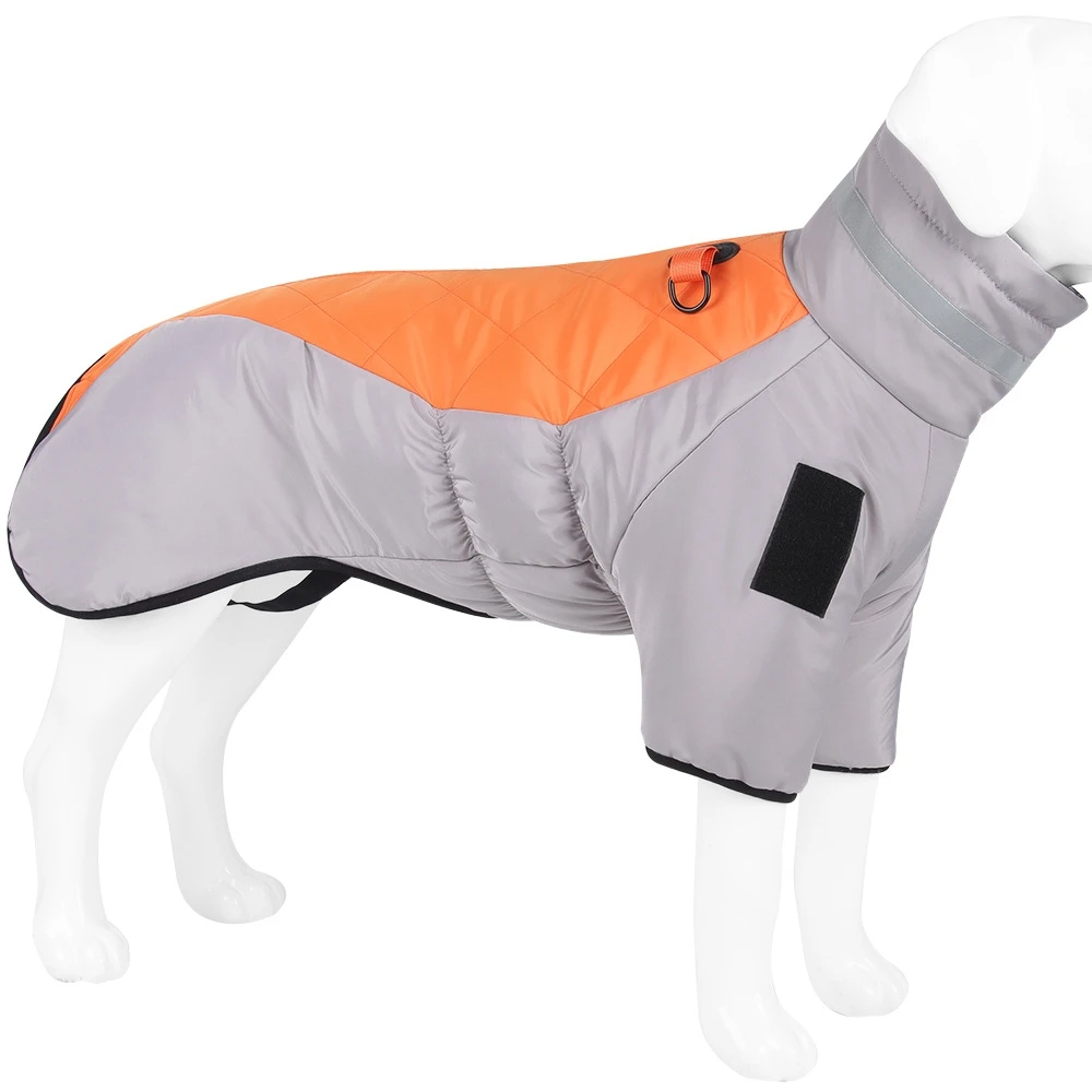 Winter Dog Jacket Pet Clothes Waterproof Warm Jacket for Dogs Windproof Reflective Dog Winter Clothes Padded Zipper Outfits