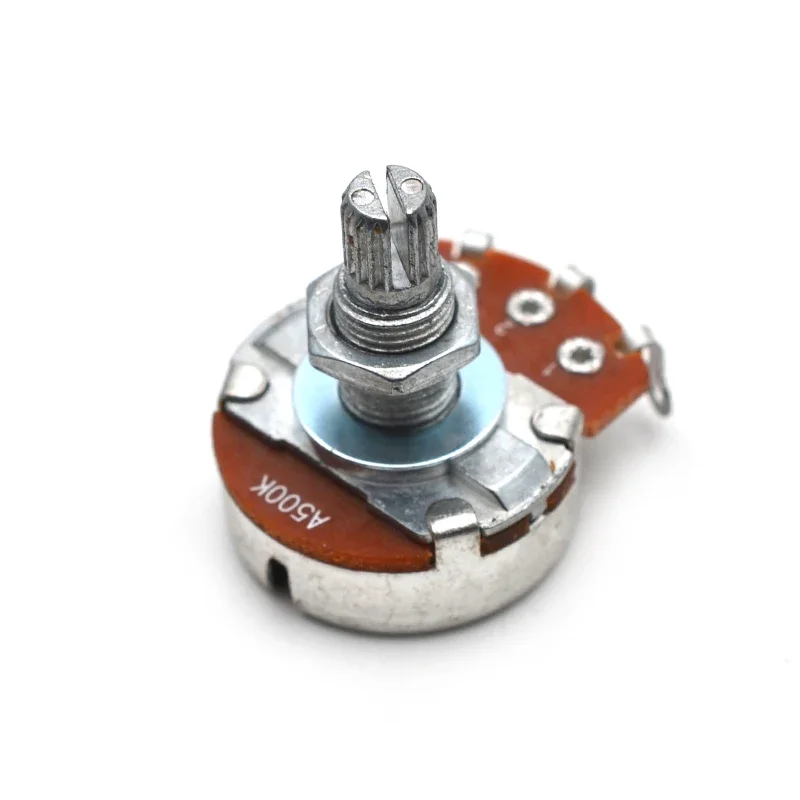 2Pcs Full Size A500K/B500K/A250K/B250K Split shaft 18mm Guitar Volume Tone Big Pots Potentiometer for ELectric Guitar Bass