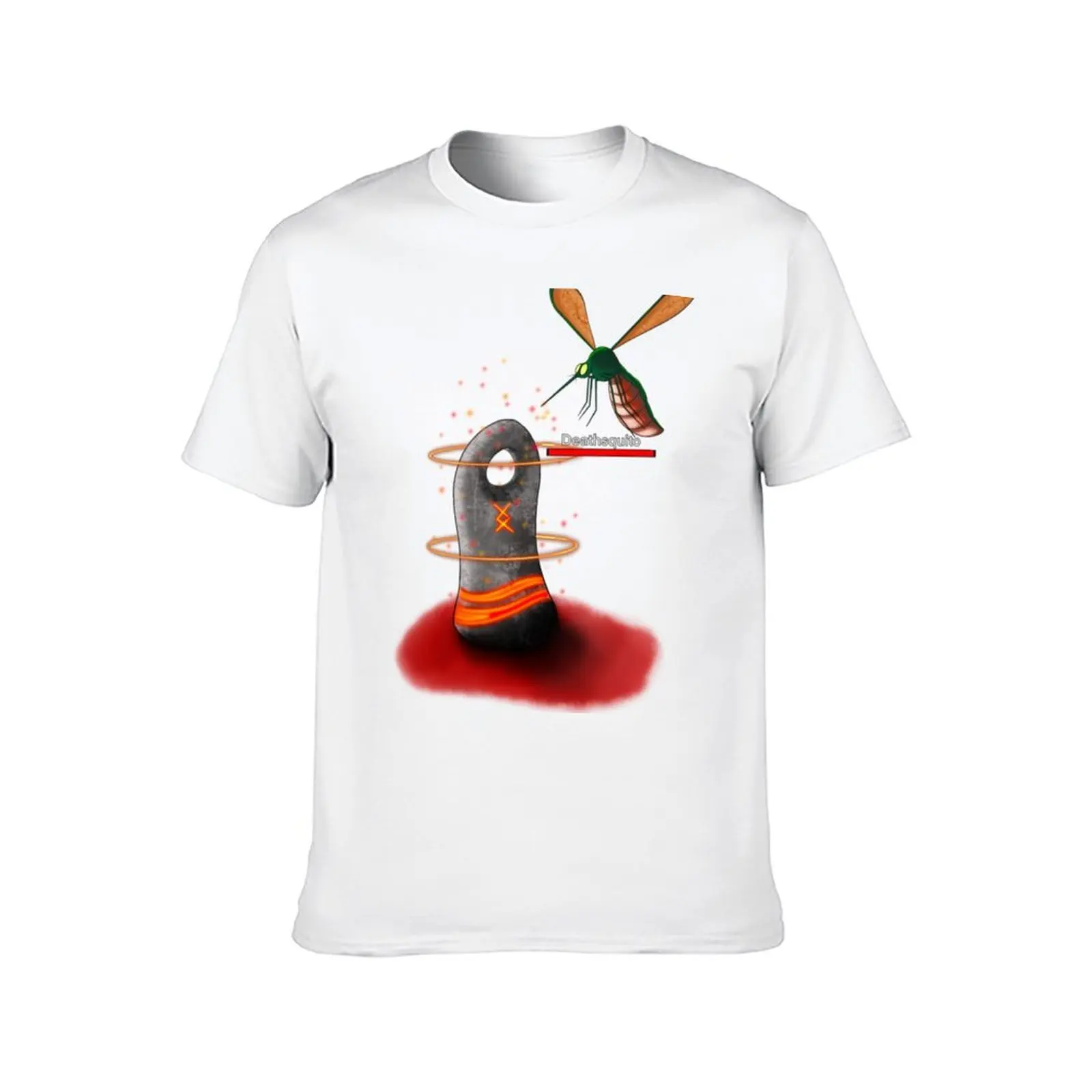 Deathsquito & Stone Valheim T-Shirt man t shirt cotton funny t shirts dark humor T-Shirt