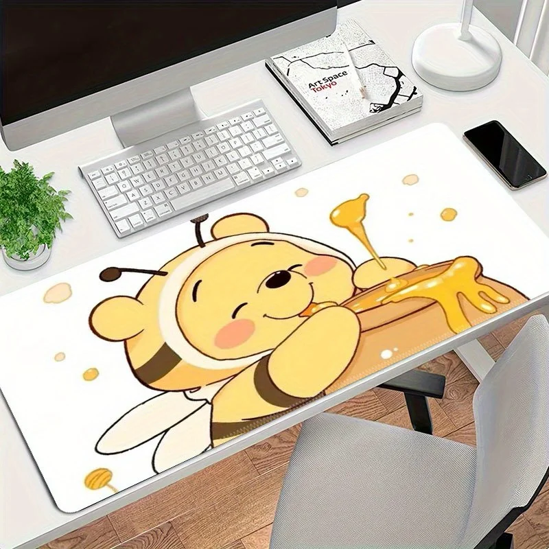 Officially Licensed Disney Winnie-the-Pooh & Tigger Mouse Pad - Winnie-the-Pooh Honey Pot Design with Pooh Bear & Tigger, Non-Sl