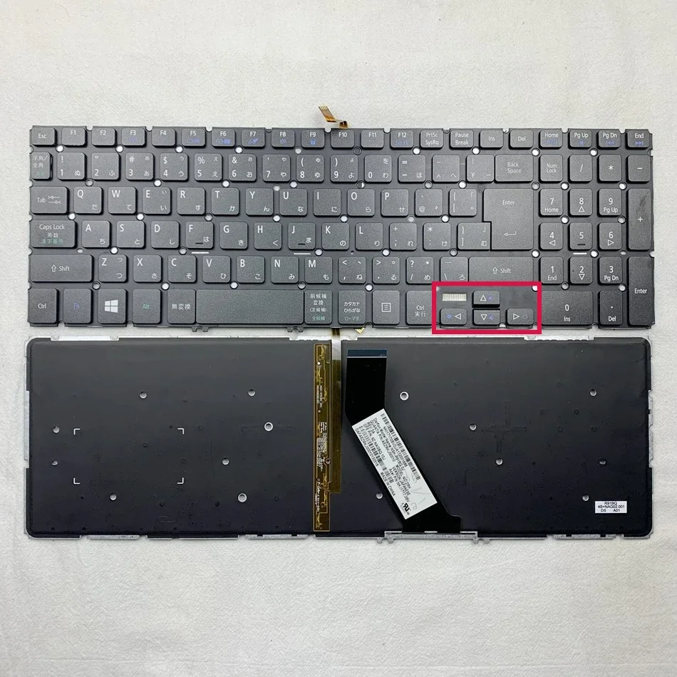 

Японская Клавиатура с подсветкой для ACER Aspire V5-572 V5-572G V5-572P V5-572PG V5-573 V5-573G V5-573P JP