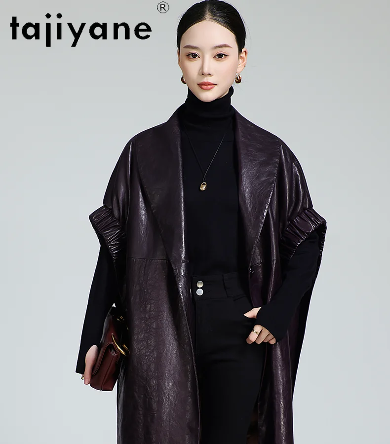 TAJIYANE 100% Genuine Leather Jacket Woman Luxury Sleeveless Sheepskin Vest White Duck Down Coat Winter Clothes Women 2025 신상아우터