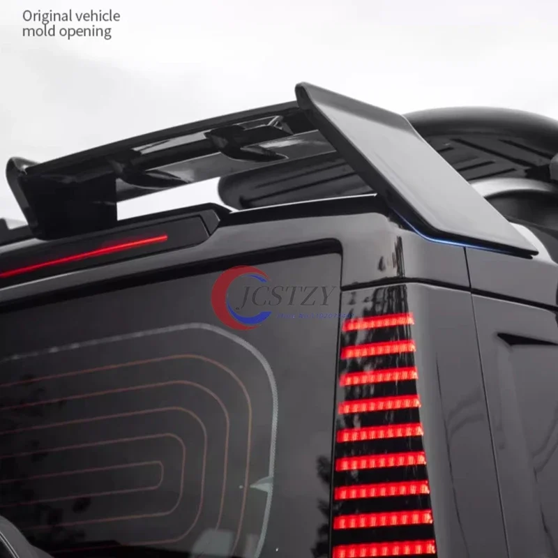 

For 23-24 Chery Jetour Traveller T2 Sports Bright black Carbon fiberRoof Fixed Wing Rear Trunk Lid Spoiler Wing car Accessories