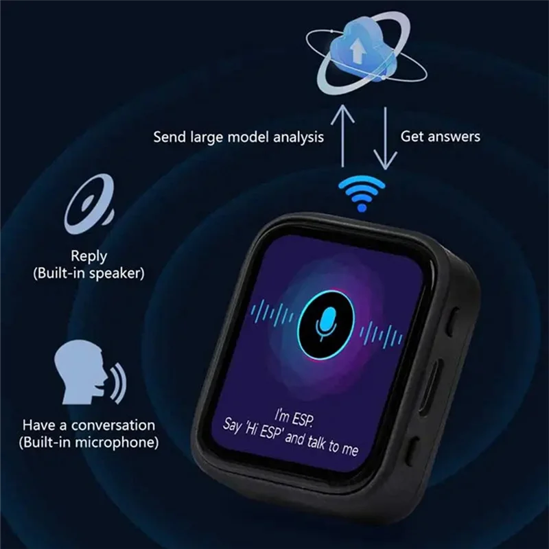 Esp32 s3 1.8 Polegada display amoled 1.8 Polegada placa de desenvolvimento tela toque qmi8658 microfone áudio LVGL-ABIU