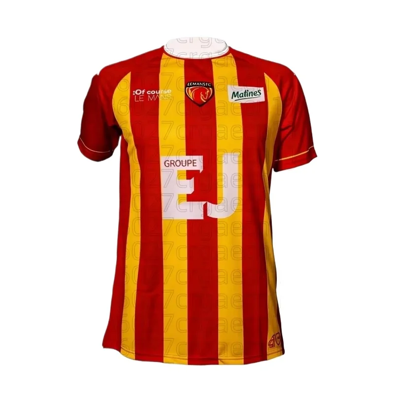 Le Mans Home and Away Football Jerseys Short Sleeved Sports T-shirt Same for Adults and Children Family Kids Tees Sports T-shirt