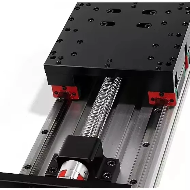 Heavy duty linear module 400 mm travel with linear guides and ball screws for numerical control of machine tools