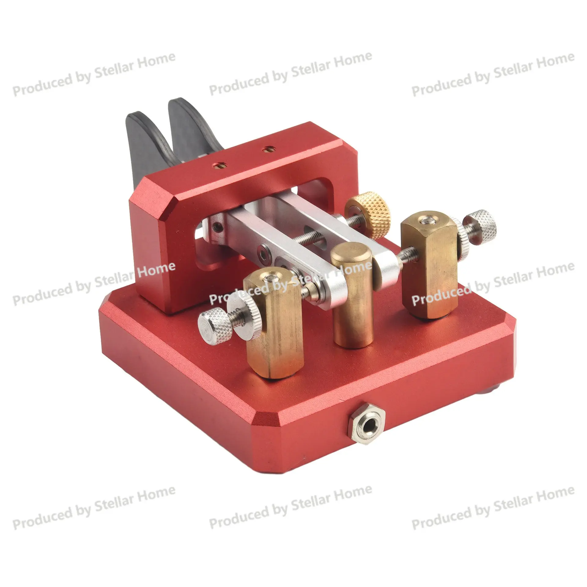 Double Paddle Automatic Telegraph Key, Stainless Steel Morse Code Key, Cw Transmitter, Plug-and-play 3.5mm Interface
