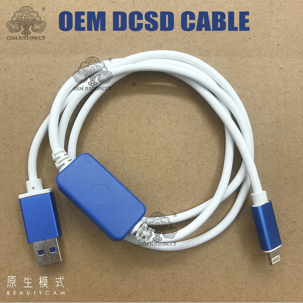 DCSD Data Cable for iPhone, Purple Screen, Serial Port Engineering Cable, USB Cable for iPhone 7, 7P, 8, 8P, X, Exploit