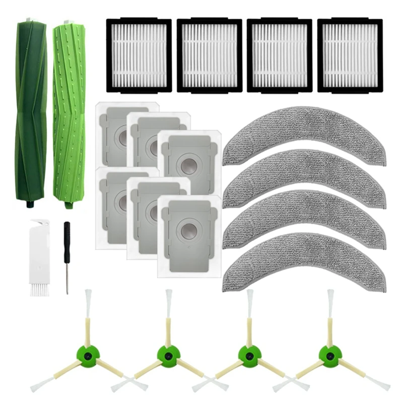 Replacement Accessories For Irobot Roomba Combo J7+ Mop Pads Roller Side Brush Dust Bags Hepa Filters Cleaning Tool