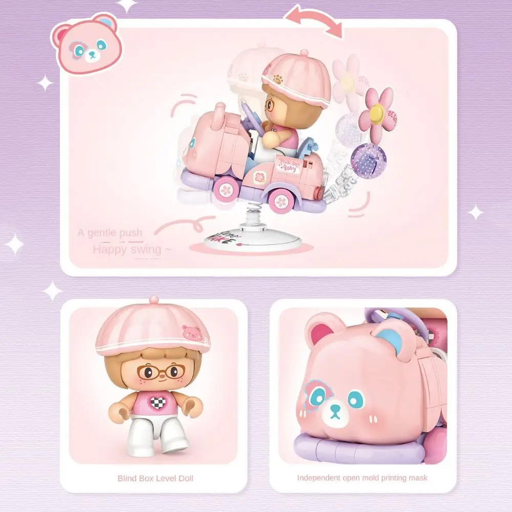 

Learning Assemble Pet Rocking Car Assemble Toys Small Particles 190pcs+ Rocking Car Building Blocks FOOD Truck Fruit Shop