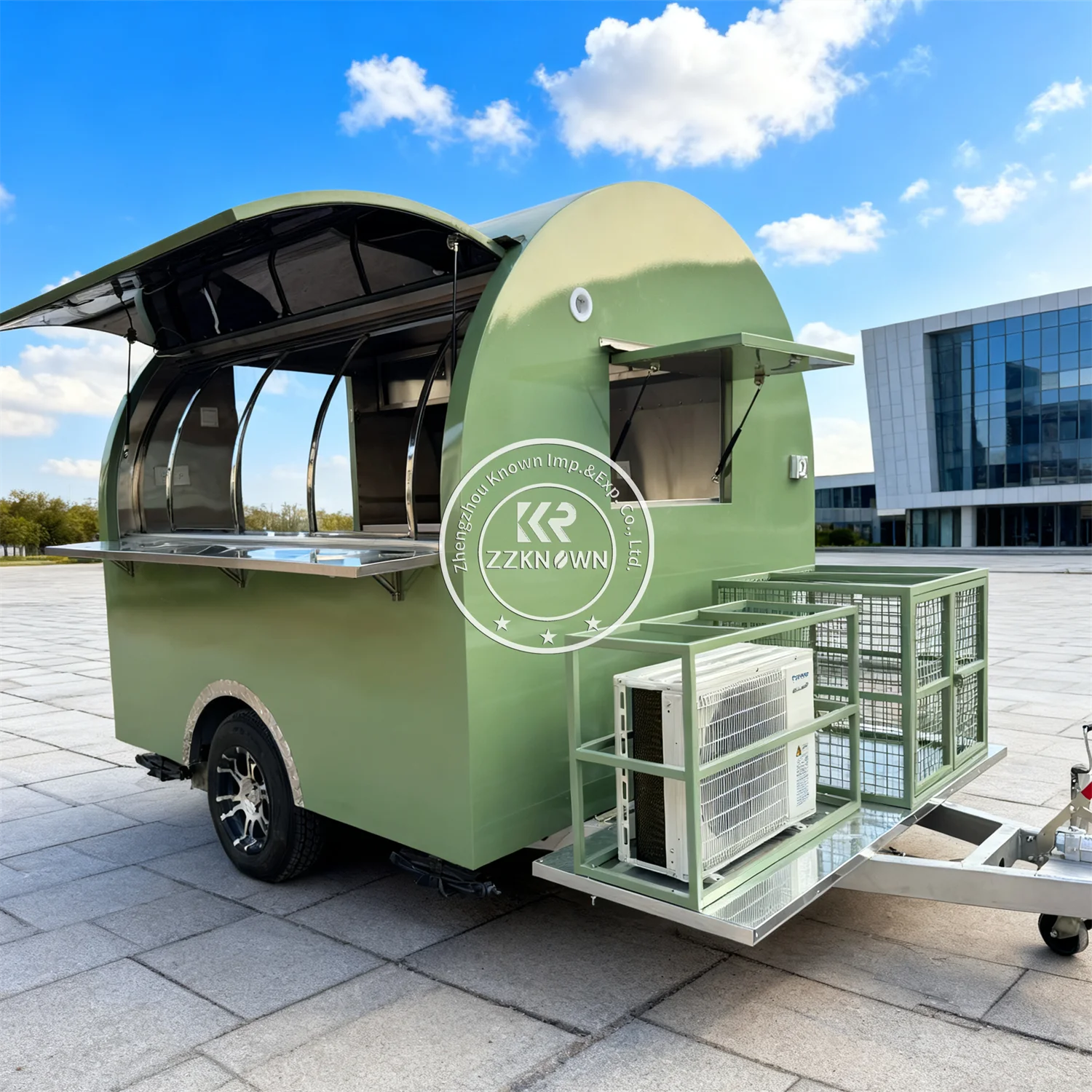 컨세션 트레일러 이동식 푸드 키오스크 바베큐 아이스크림 카트 커피 트럭 야외 푸드 트레일러 트럭 (풀 키친 포함)