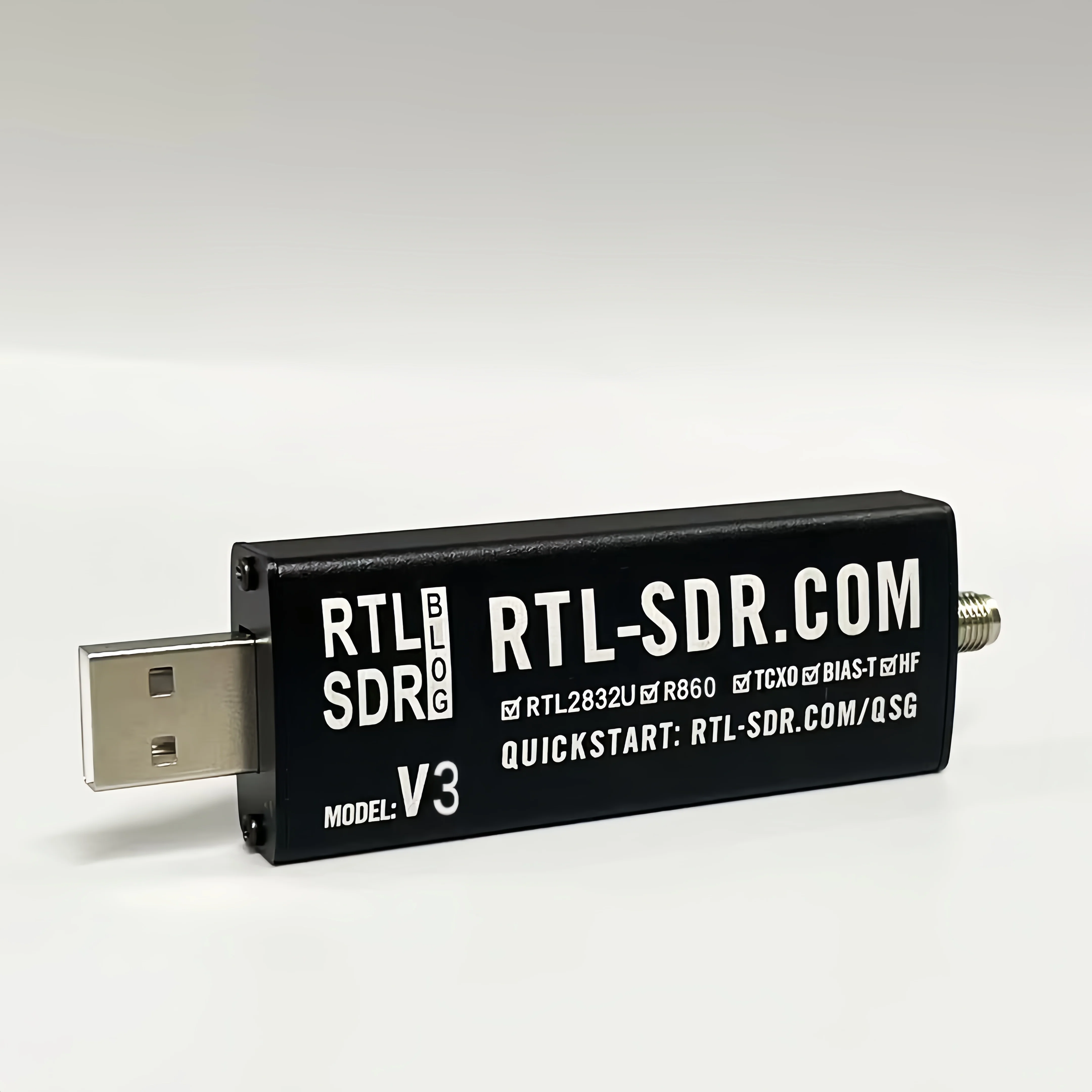 RTL-SDR RTL SDR V3 R860 (R820T2) RTL2832U 1PPM TCXO SMA RTLSDR Software Defined Radio