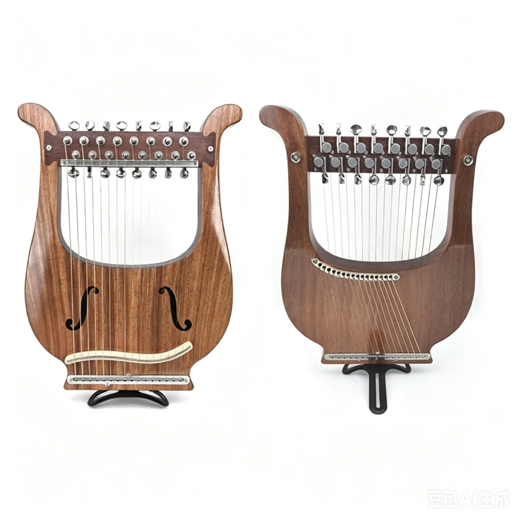 Veneer wood lyre 16-string harp 19-string lira 24-string lyre portable niche instrument