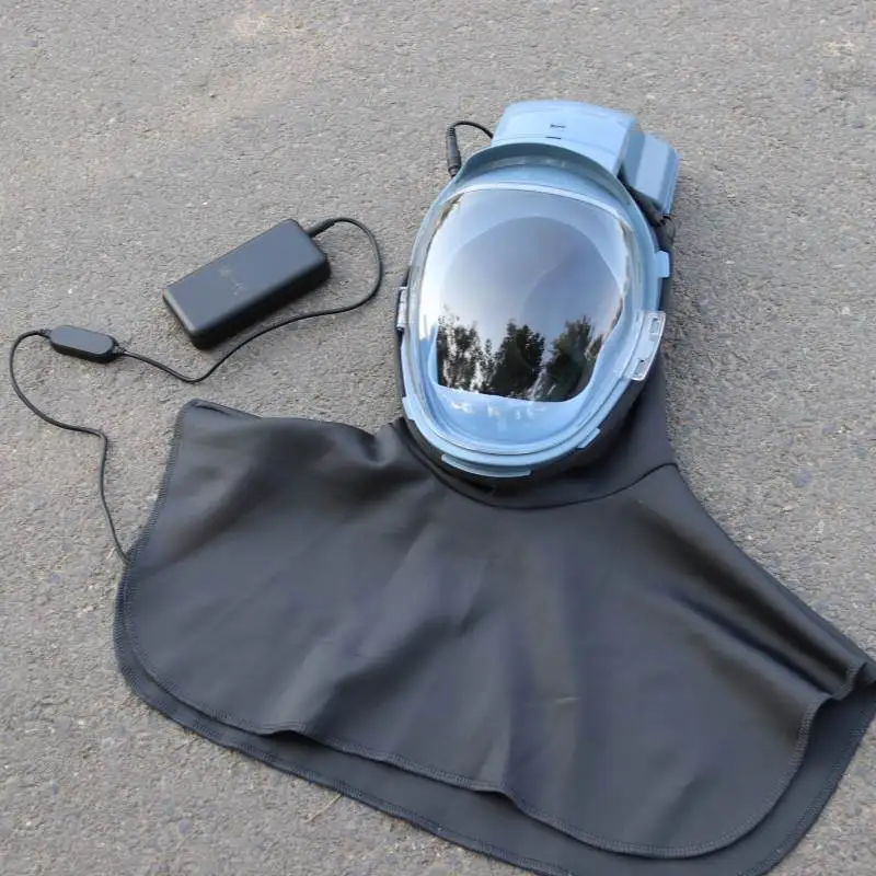 Electric air supply helmet, anti-fog wide field breathing protection, suitable for agriculture and industry