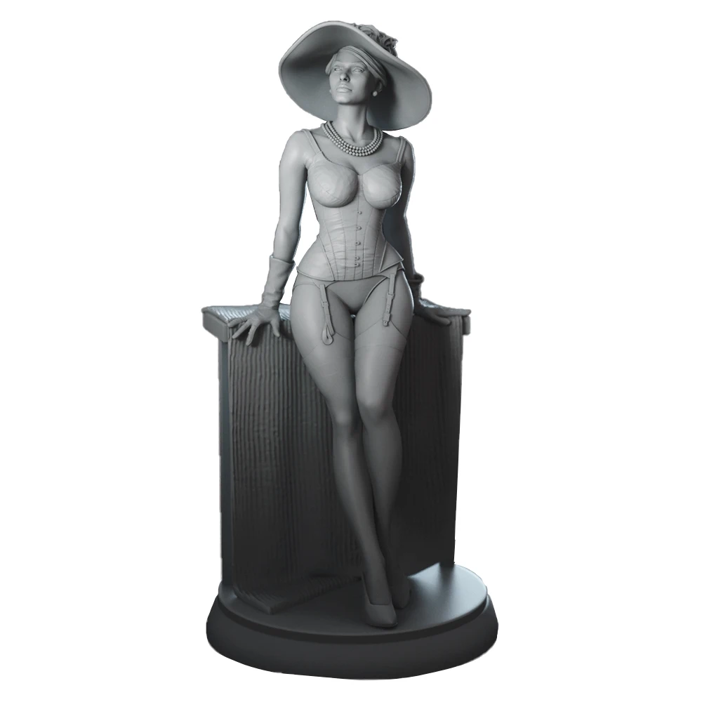 1:24 شخصية لينا بيلوتشي عالية التفاصيل |   مصغرة الراتنج ثلاثية الأبعاد |   مجموعة نماذج على طراز Starlet العتيق غير المطلي (A1059)