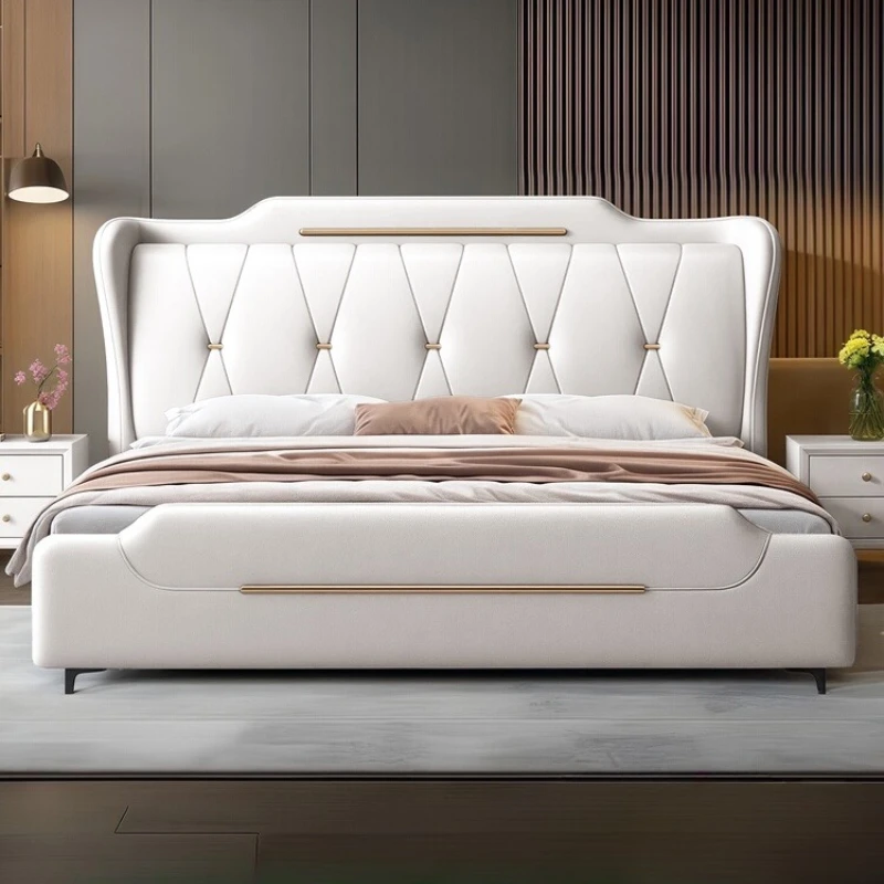 Cabecero de lujo tamaño king 180x200 cm estructura de cama doble cama doble 2 personas base queen dormitorio cama king muebles para el hogar
