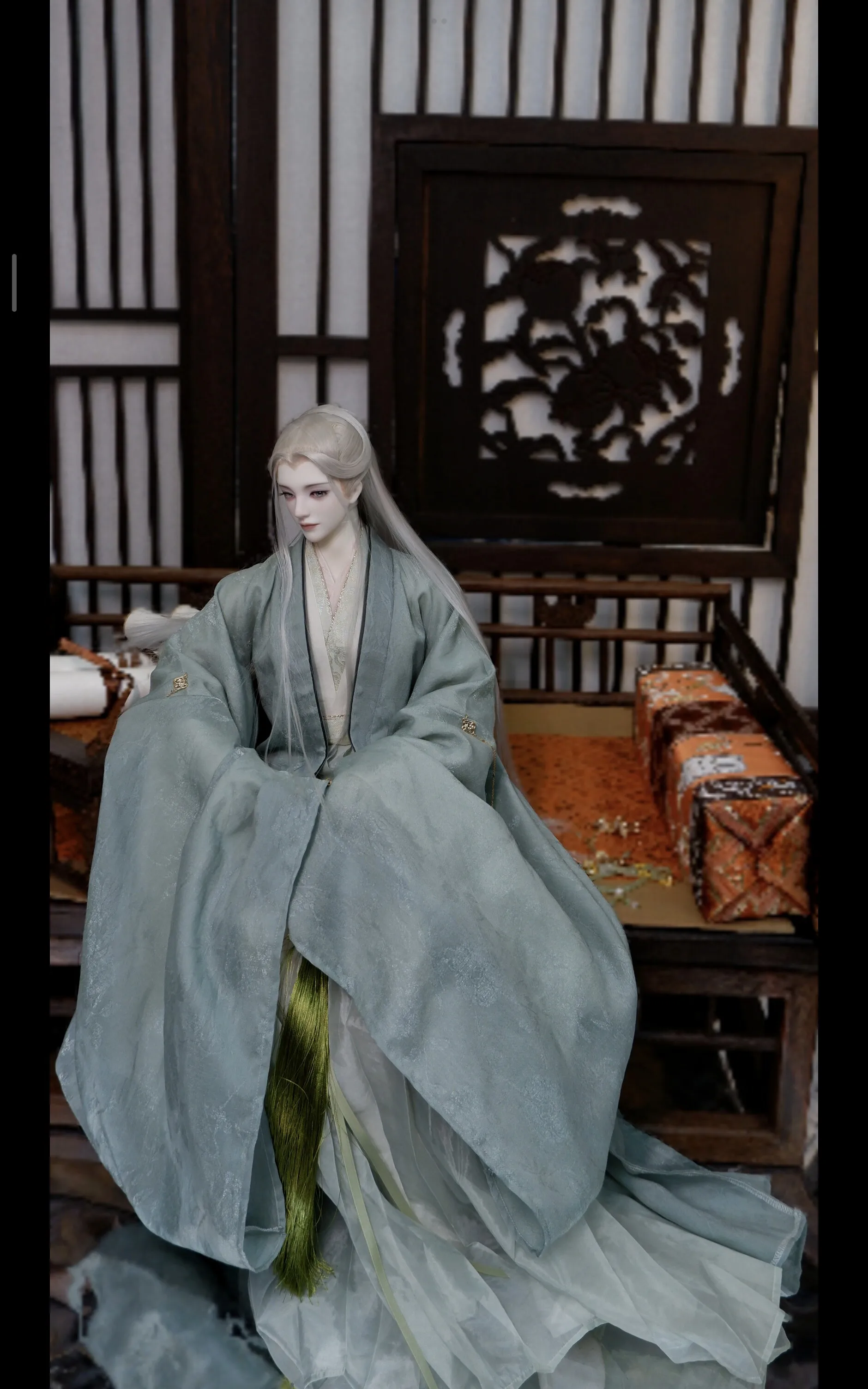 1/4 1/3 BJD Hanfu Ancient Costume Robe Warrior Outfit For SD13 POPO68 Longhun73 ID75 Strong Uncle Doll Clothes Accessories A1628