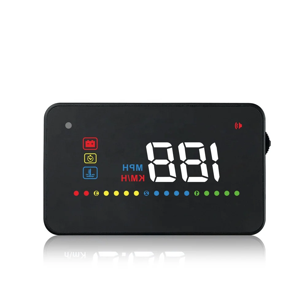 

A200 Car HUD Head up Display Car Projector OBD2 Alarm Security Overspeed Warning