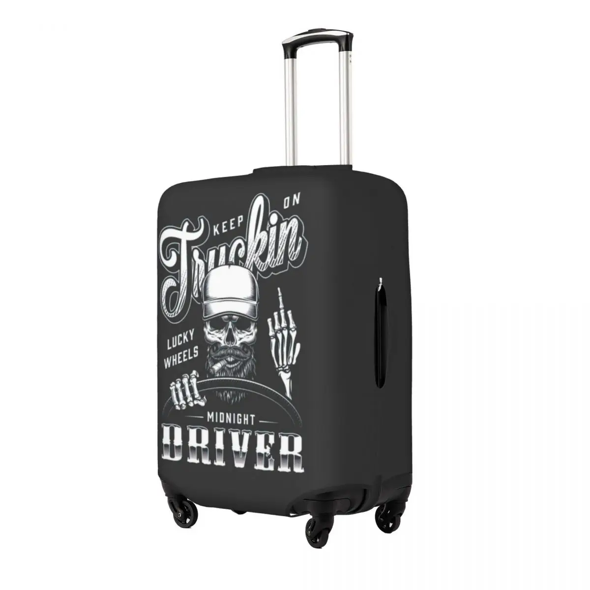 Clássico Crânio Driver Print Bagagem Protetora Poeira Cobre Elastic Waterproof 18-32inch Suitcase Cover Viagem Acessórios