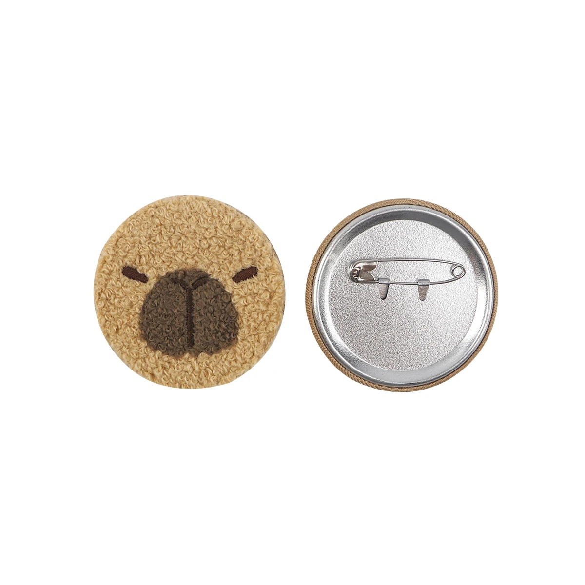 Capybara Collection Button Lapel Pin Tinplate Badge Towel Embroidery Pins Hats Clothes Backpack Decoration Jewelry Accessories