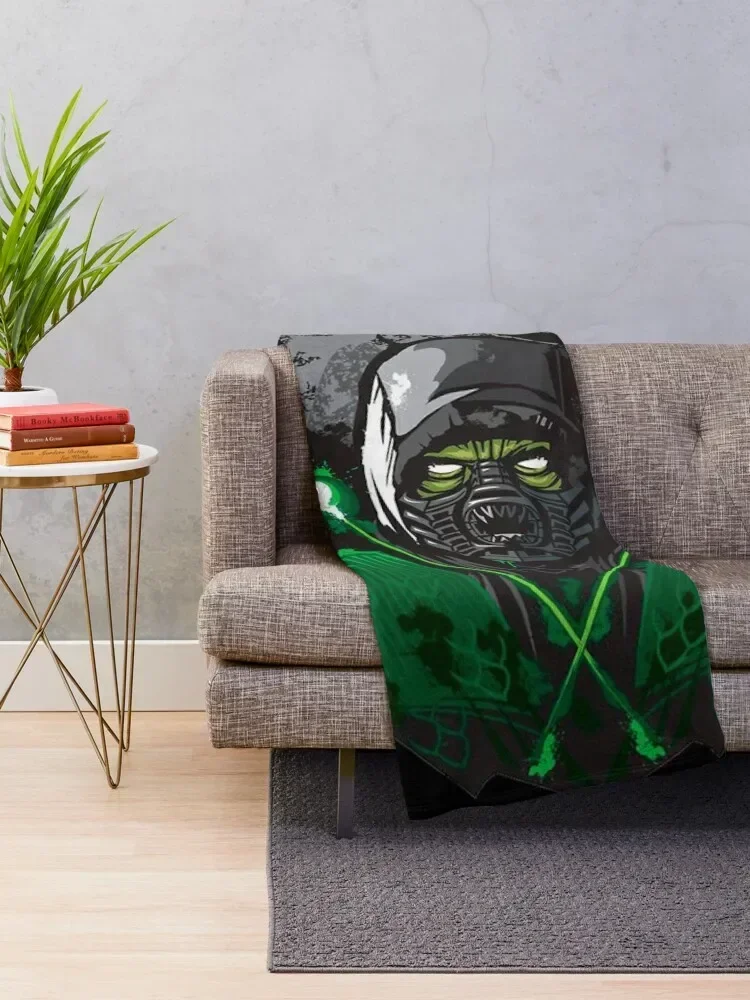 Mortal Kombat Reptile Dripping Acid Throw Blanket Luxury Soft Big for winter Blankets