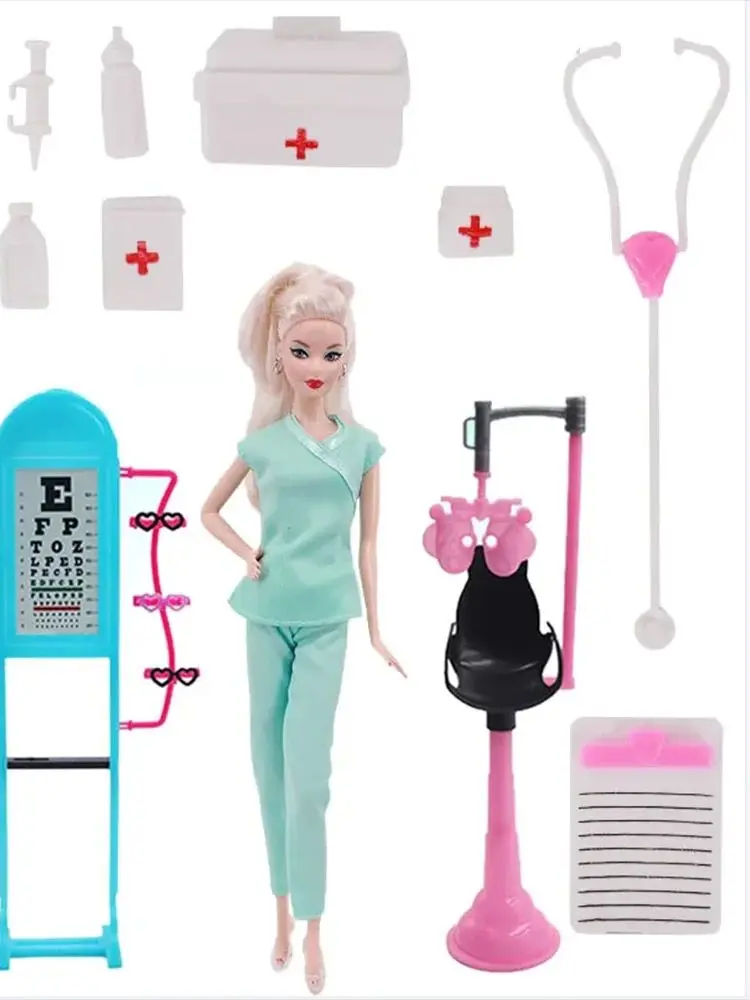 Vêtements de médecin et d'infirmière, mini équipement médical, protection trempée, uniforme adapté pour Ken de 11.5 pouces, herbe au beurre de 30cm, accessoires