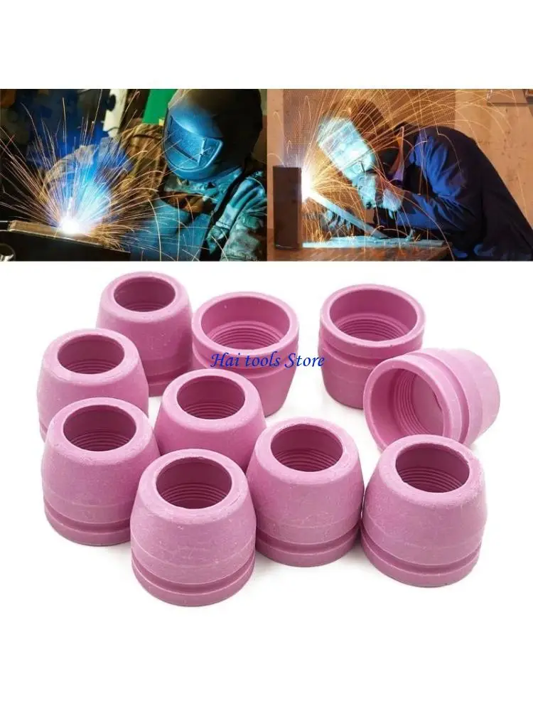 

X37E 10 шт. SG-55 AG-60 Плазменный кожух, керамические чашки, подходят для SG55 AG-60 WSD-60 Плазменные резаки Замена сопла