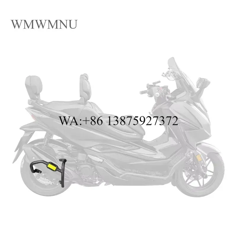 Wmwmnu Matte Black High Carbon Steel Scooter Crash Guard Motorcycle Exhaust Protector Fall Protection for 350